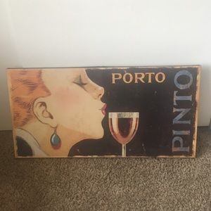 Porto Pinto Wine Canvas Italian